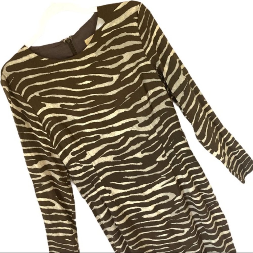 Michael Kors Italy Collection Animal Print Dress - Picture 3 of 14